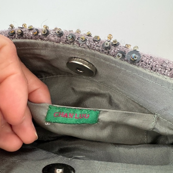Chan Luu Gray Beaded Clutch - Picture 6 of 8